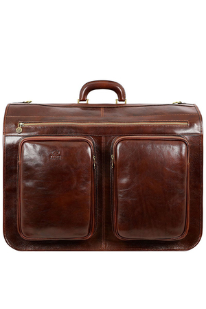 Luxury Italian leather suit bag from the Premium luxury range. Draw attention to yourself with a stylish men's travel