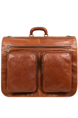 Luxury Italian leather suit bag from the Premium luxury range. Draw attention to yourself with a stylish men's travel
