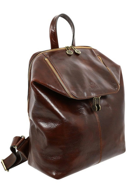 Large Urban Leather Backpack Premium