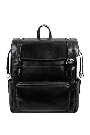 Large Time Resistance leather backpack for your safe wanderings around the world Made of genuine Vachetta cowhide Completely