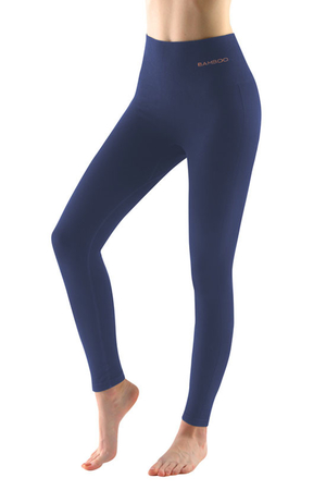 Sporty women's eco leggings from the Czech brand Gina. high quality seamless processing made of bamboo viscose with a small