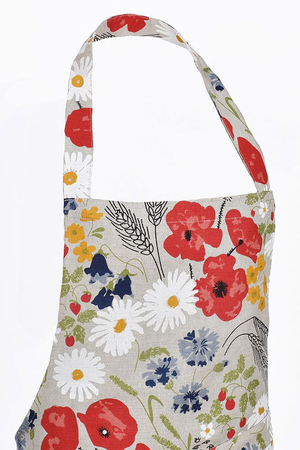 Linen apron not only for kitchen and cleaning. breathable fabric suitable for all seasons classic cut of apron with