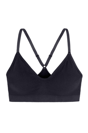 One-colour bralette bra from Dutch brand Dorina seamless without clasp without underwire and reinforcement removable breast