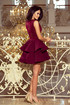 Ladies formal dress with lace top