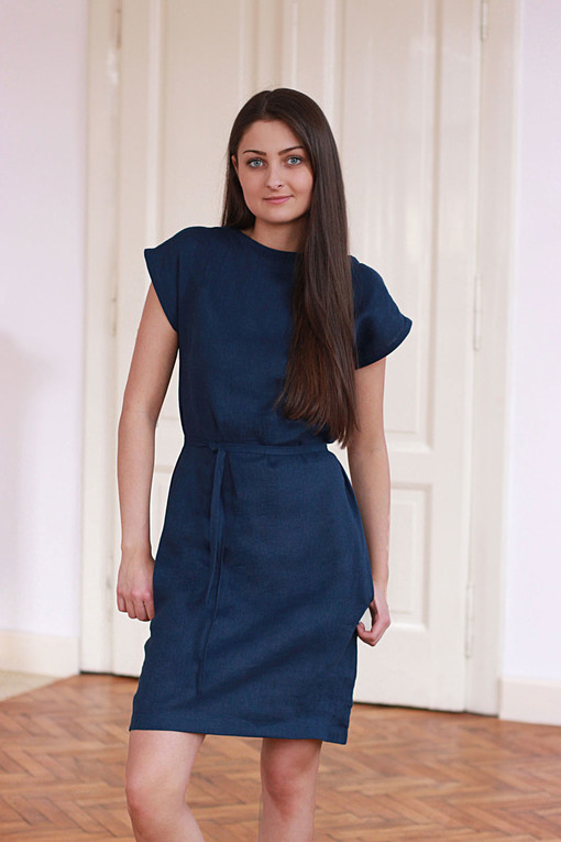 100% linen author's dress Lotika
