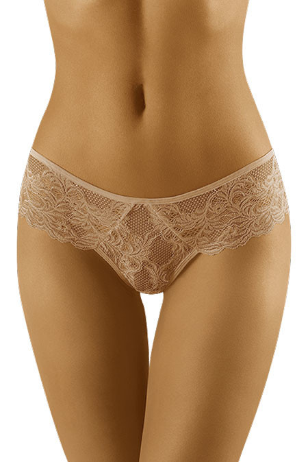 Solid color full lace panties