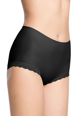 High rise panties for maximum comfort with lace trim soft elastic material with JULIMEX technology INVISIBLE-LINE, which