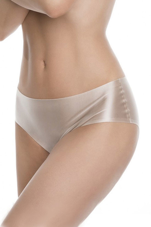 Beautiful seamless panties in the shade of champagne combination of classic cut and premium comfort underwear covers the
