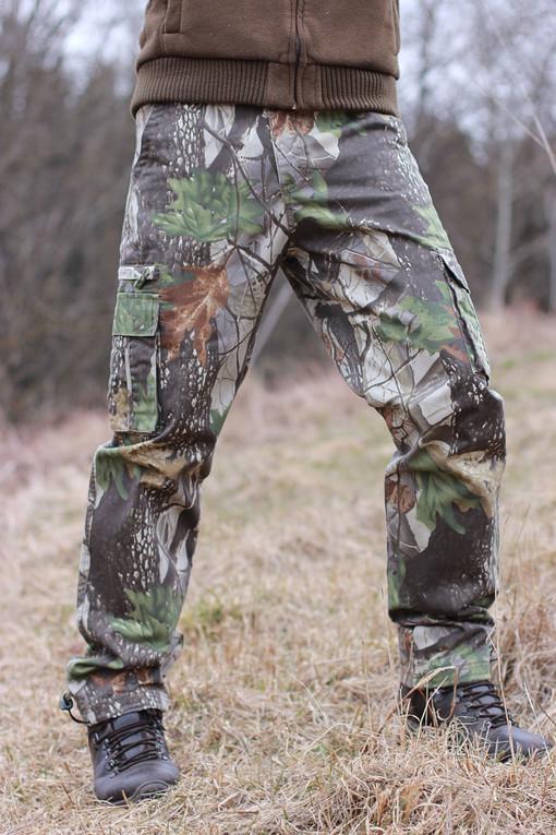 Men's 3D camo pants with pockets