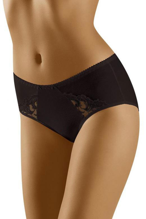 Simple women's panties from the Polish brand Wolbar monochrome narrow elastic waist narrow elastic around the legs double