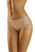 Satin French panties with lace