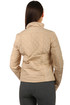 Women's quilted jacket with patents