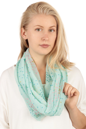Dotted scarf fine viscose lightweight airy with colourful dots brightens and refreshes your outfit Material : 100% viscose