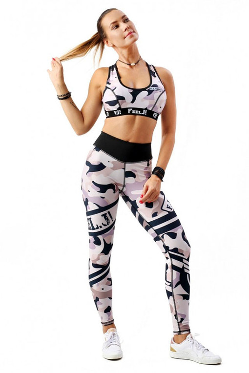 Functional women's leggings with print
