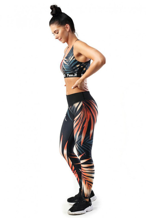Flexible leggings with print