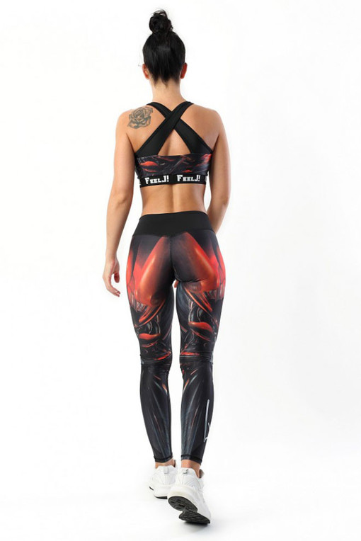 Sports leggings with stylish print