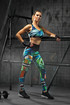 Women's leggings with colourful print