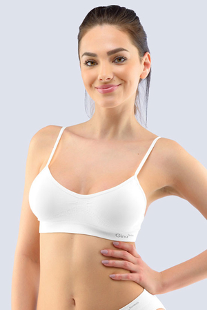 Seamless bra for narrow straps of the Bamboo collection from the Czech brand Milpex soft and breathable pleasant to wear
