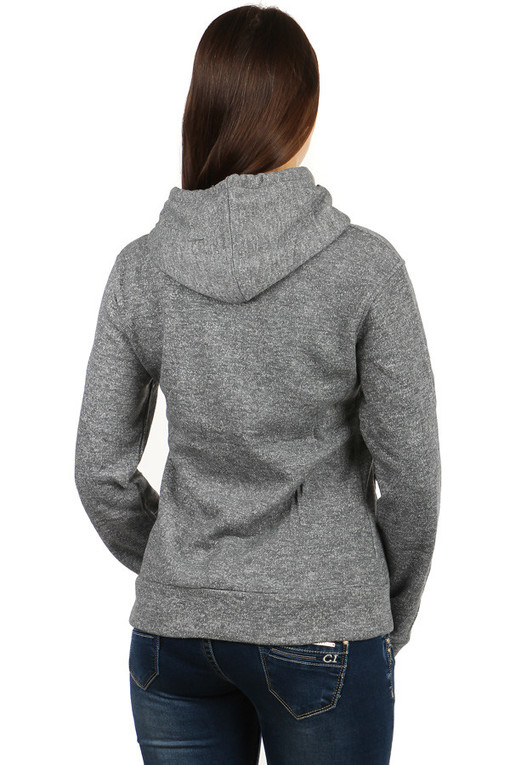 Women's hooded sweatshirt with zip on the side XXL