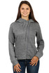 Women's hooded sweatshirt with zip on the side XXL