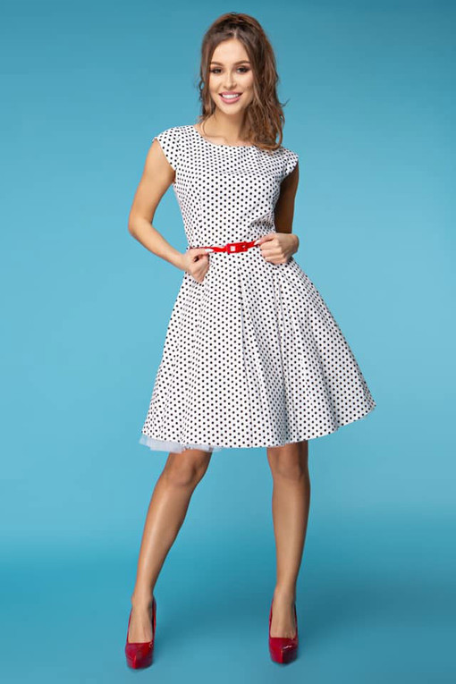 Women's short polka dot dress