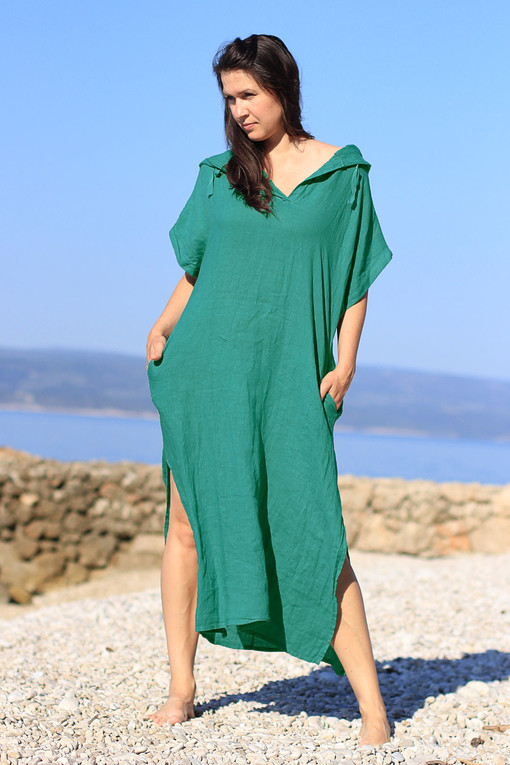 Women's long oversized linen dress