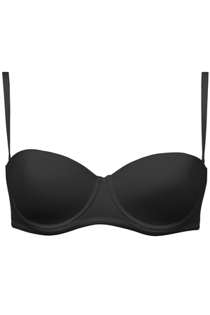 Women's comfortable bra by Italian brand Cotonella with detachable straps. monochrome bra narrow adjustable and removable