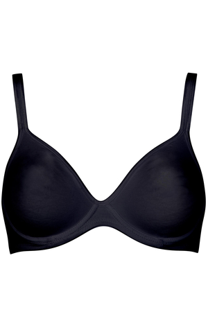 Women's comfortable bra from Italian brand Cotonella with seamless cups. monochrome bra also suitable for under tight-fitting