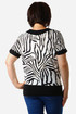 Women's elegant striped pattern blouse