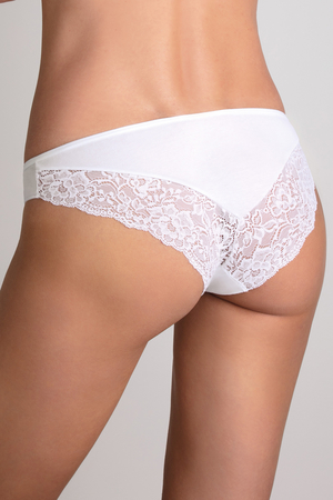 Women's sexy panties with lace. convenient pack of 2 pcs of the same color and size made of cotton elastic knit the front