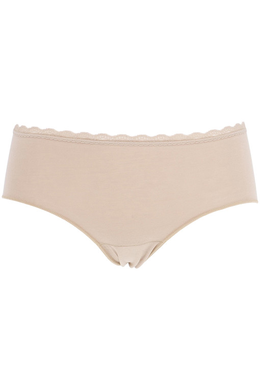 Cotton panties with high decorative waistband - 3 pcs