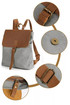 Canvas backpack and shoulder bag