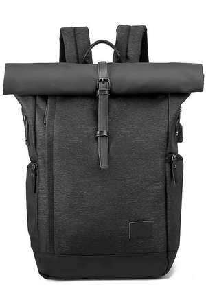 Large rolling backpack made of waterproof material for school, for travel and casual wear internal zipped pocket two internal