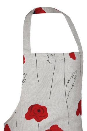 Linen apron not only for kitchen and cleaning. breathable fabric suitable for all seasons classic cut of apron with