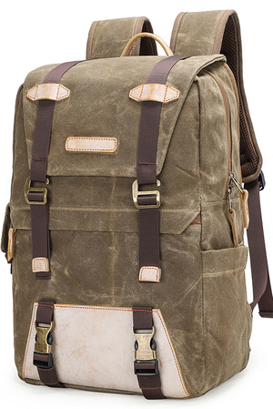 Canvas waterproof camera backpack to help you capture the most beautiful moments main zippered compartments rear compartment