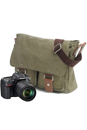 Handheld camera bag made of waterproof canvas for your wanderings internal lining internal zipper pocket two internal pockets