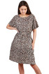 Linen dress with pattern