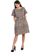 Linen dress with pattern