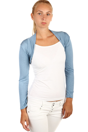 Modern women's long sleeve bolero that you can use for everyday wear, but also for various social events. monochromatic