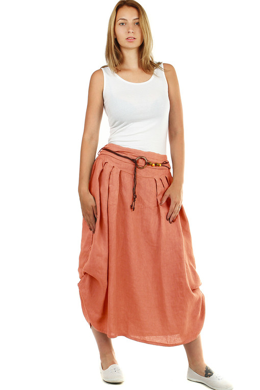 ASOS DESIGN Maternity button front maxi skirt in linen | ASOS
