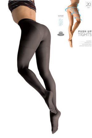 Women's PUSH UP tights 20 DEN from Czech brand Boma shapes the figure in the waist and hip area lifts the buttocks