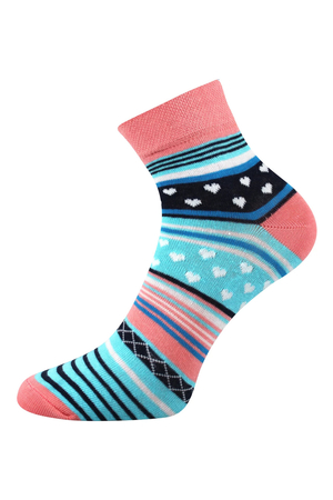Coloured socks from the Czech brand Boma patterned monochrome toe and heel flexible, non-wrinkle hem pleasant to the touch