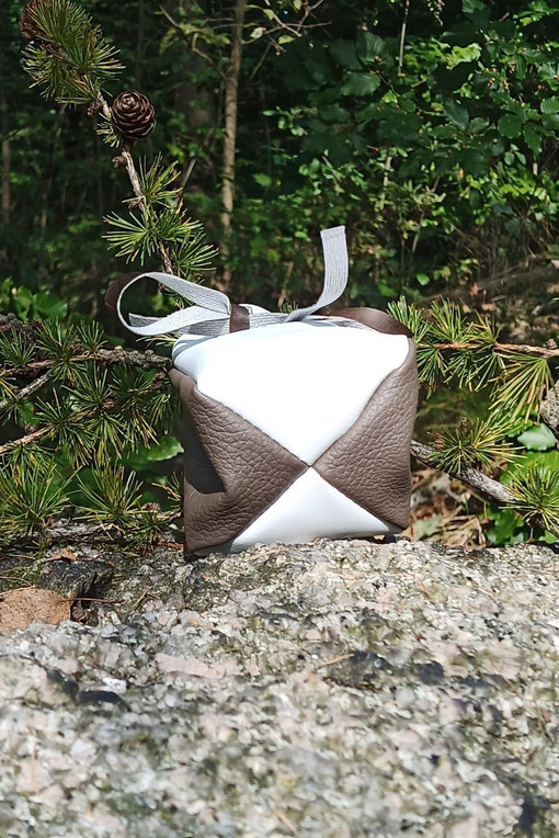 Leather pouch made of eco leather