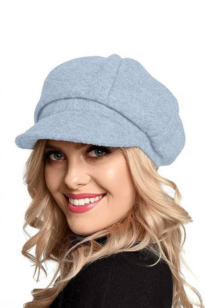 Women's cap in retro look natural 100% wool excellent natural properties material warm fashion accessory fall/winter/spring