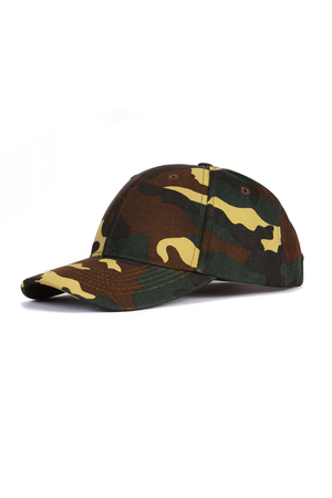 Camouflage cap classic cut back strap that can be adjusted to the head circumference for hunting, sport, hiking, leisure