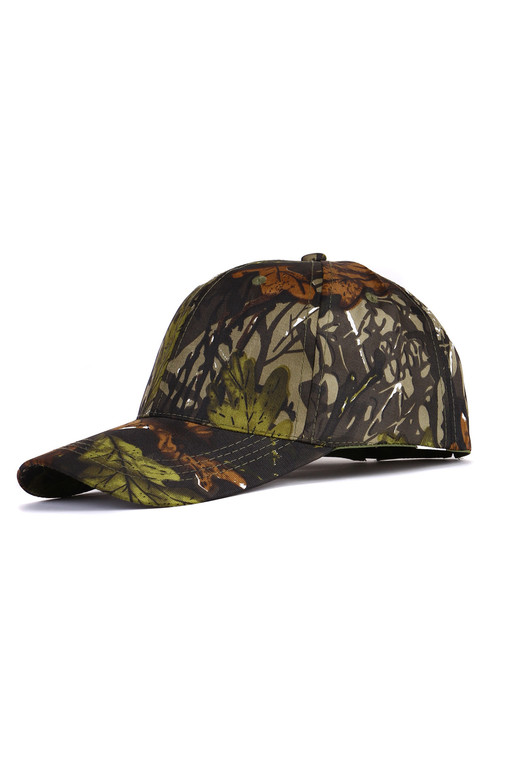 Men's brown camouflage cap