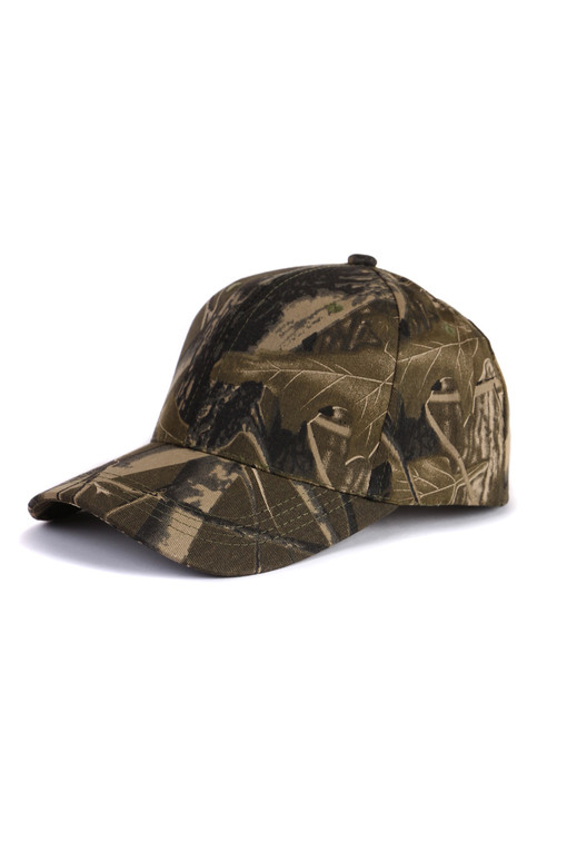 Cap with camouflage print