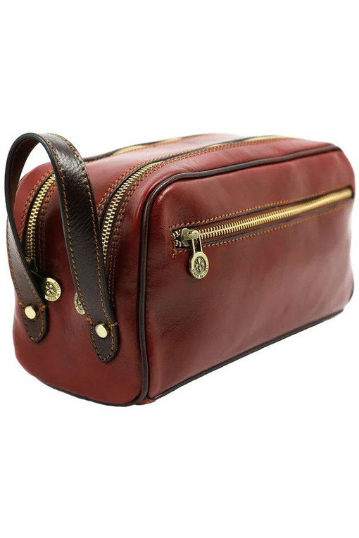 Cosmetic bag made of luxury leather