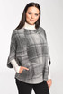 Ladies 3/4 sleeve poncho in wool