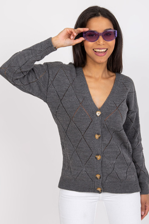 Wool sweater with buttons